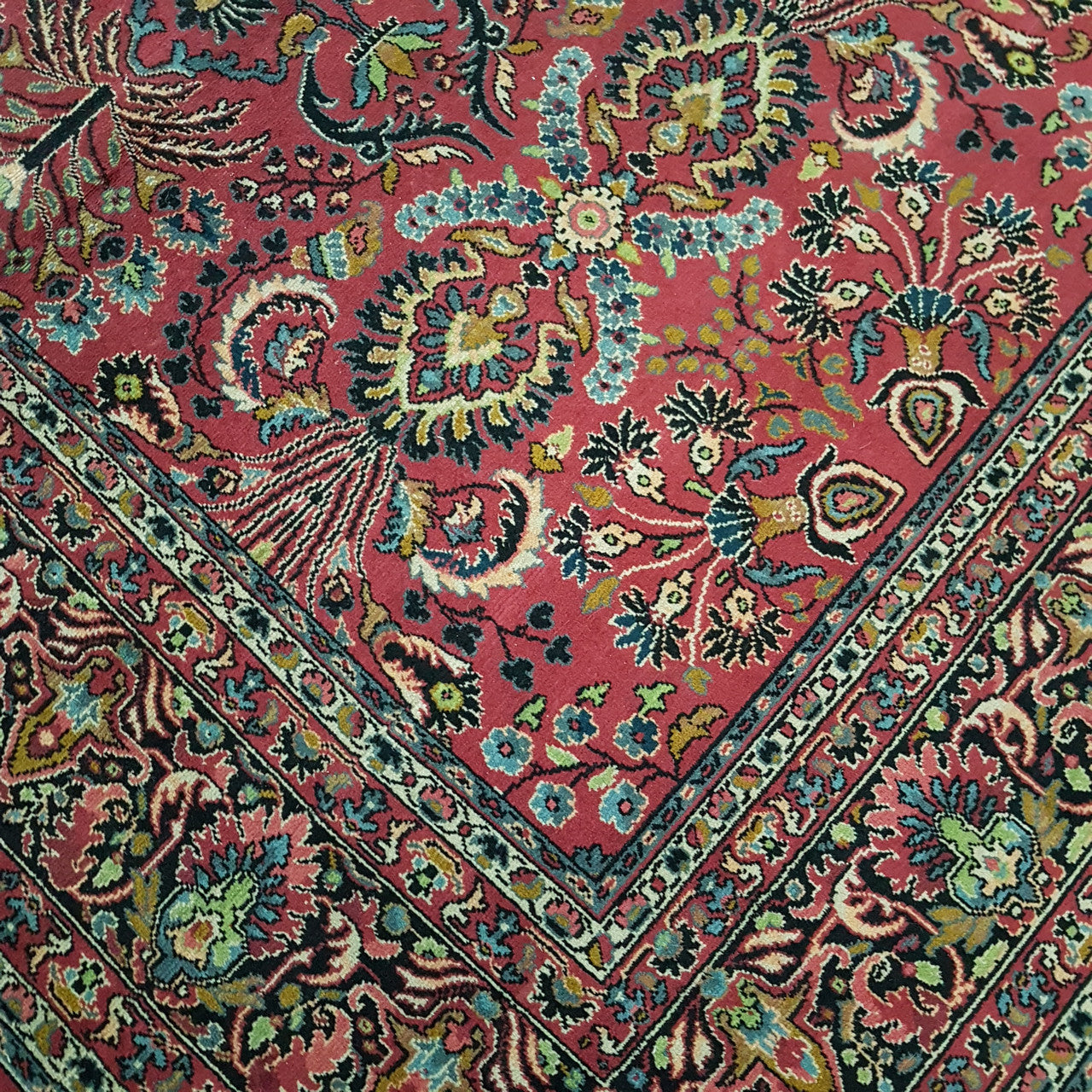 Large Vintage Persian Style Woollen Rug | Antique & Vintage | Moonee Ponds Antiques | Australia Wide Delivery