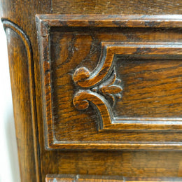French Provincial Single Door Oak Buffet