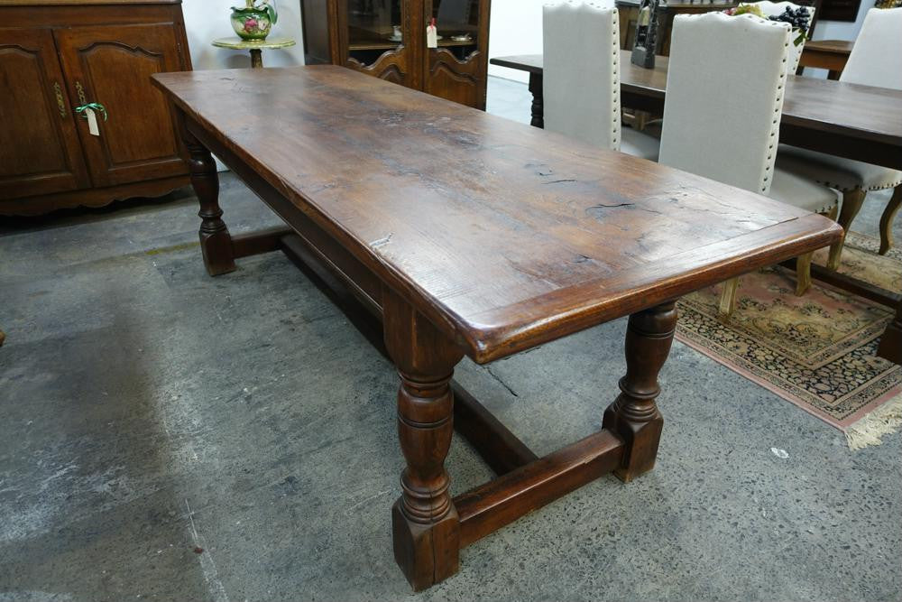 2.4 Meter French Oak Farmhouse Dining Table | Antique & Vintage | Moonee Ponds Antiques | Australia Wide Delivery