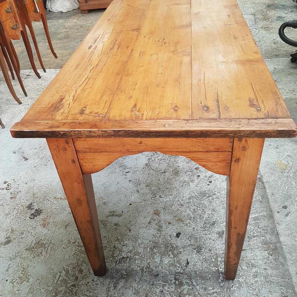A Rare French Long Narrow Fruitwood Farmhouse Table | Antique & Vintage | Moonee Ponds Antiques | Australia Wide Delivery