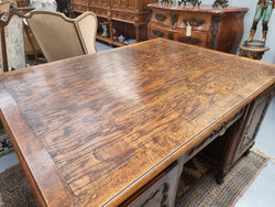 Superb Louis XV Style French Oak Full Partners Desk | Antique & Vintage | Moonee Ponds Antiques | Australia Wide Delivery