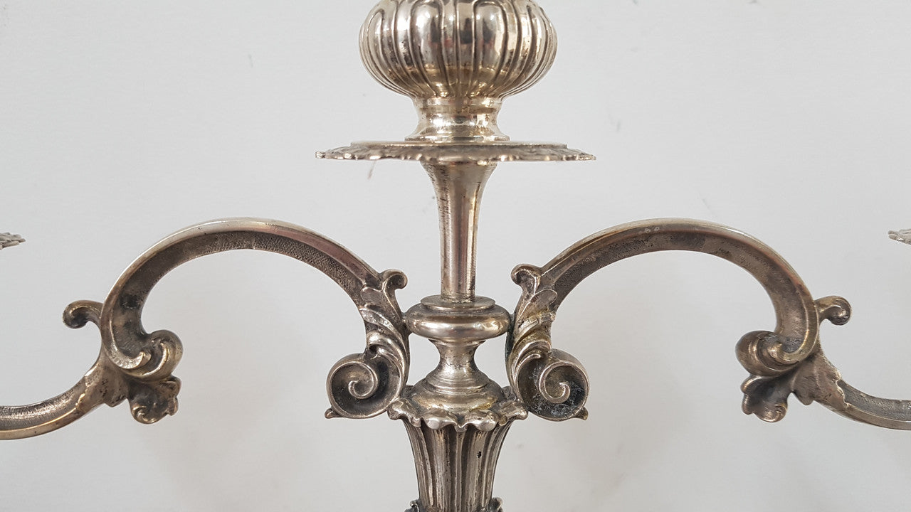 Three Candle Candelabra | Antique & Vintage | Moonee Ponds Antiques | Australia Wide Delivery