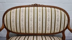 French Carved Walnut Louis XV Style Settee & Two Matching Armchairs | Antique & Vintage | Moonee Ponds Antiques | Australia Wide Delivery