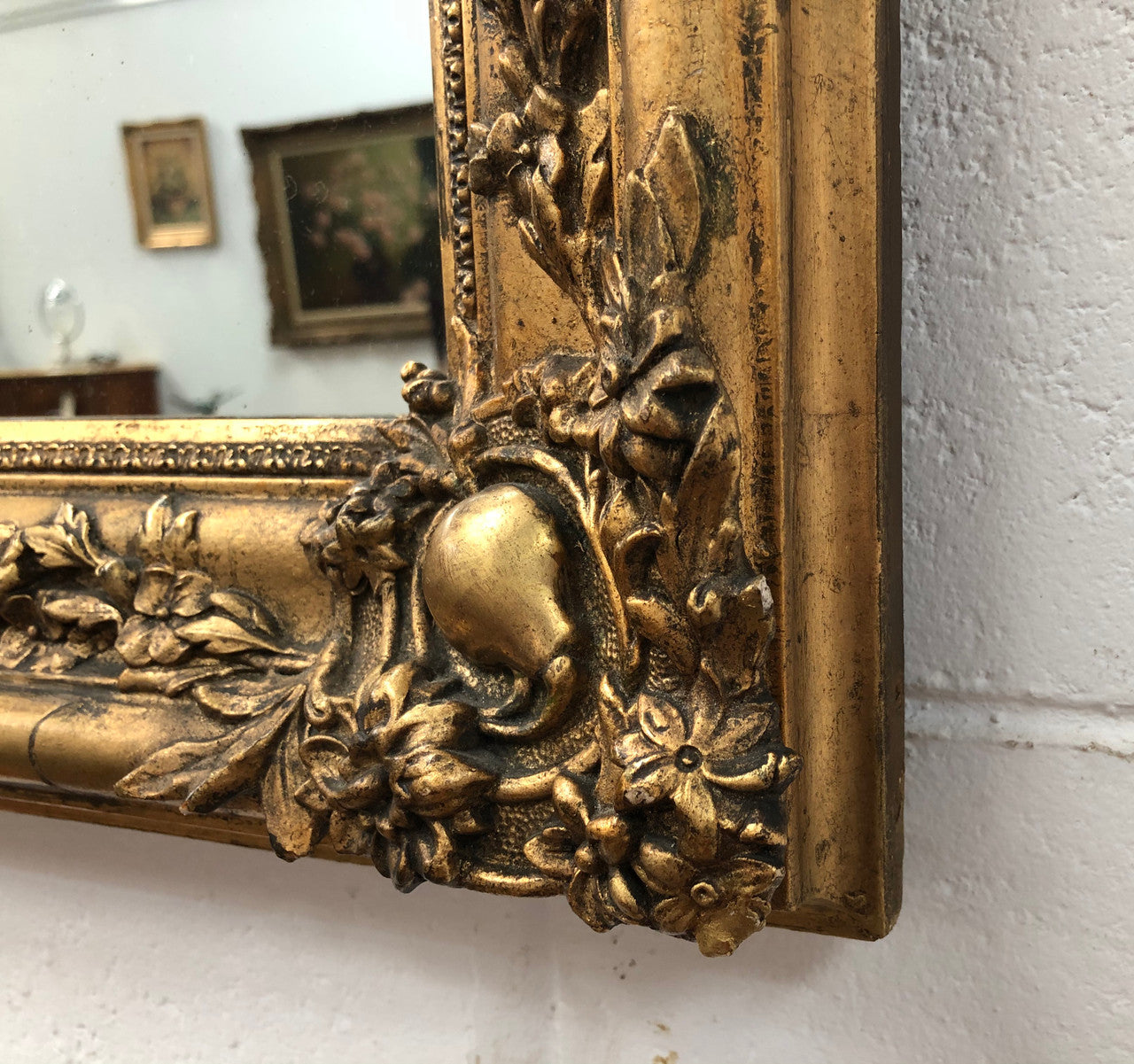 A Rare Early 19th Century French Easy To Place Mirror