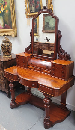 Beautiful Flame Mahogany Victorian Duchess Dressing Table | Antique & Vintage | Moonee Ponds Antiques | Australia Wide Delivery
