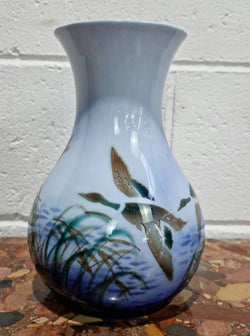 Falcon Ware Hand Painted Vase "Misty Morning " | Antique & Vintage | Moonee Ponds Antiques | Australia Wide Delivery
