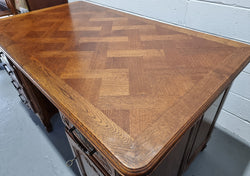 Beautiful French Oak Louis XVth Style Desk | Antique & Vintage | Moonee Ponds Antiques | Australia Wide Delivery