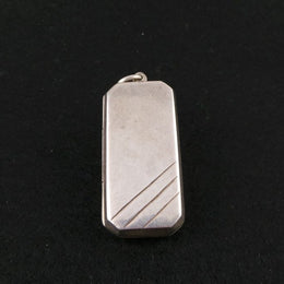 Sterling Silver Art Deco Style Pendant - Locket