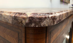 French Walnut And Parquetry Inlaid Vitrine | Antique & Vintage | Moonee Ponds Antiques | Australia Wide Delivery