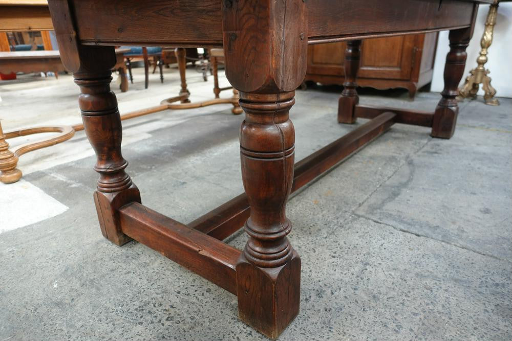 2.4 Meter French Oak Farmhouse Dining Table | Antique & Vintage | Moonee Ponds Antiques | Australia Wide Delivery