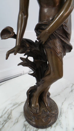 Rare French Bronze Statue Lady Figurine | Antique & Vintage | Moonee Ponds Antiques | Australia Wide Delivery