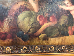 Large French Oil On Canvas Of Romantic Scene With Cherubs | Antique & Vintage | Moonee Ponds Antiques | Australia Wide Delivery