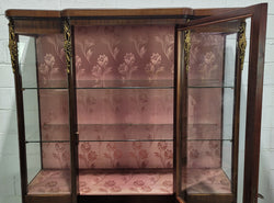 French Louis XV Style Large Walnut Display Cabinet | Antique & Vintage | Moonee Ponds Antiques | Australia Wide Delivery