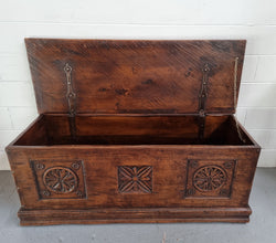 Early 19th Century French Chestnut Wood Coffer | Antique & Vintage | Moonee Ponds Antiques | Australia Wide Delivery