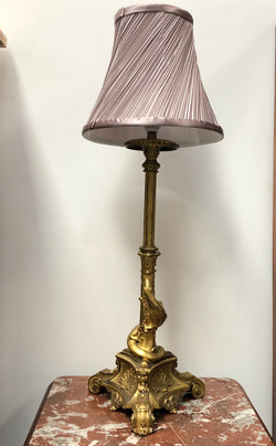 Antique French Ormolu Belle Epoque Lamp Depicting A Lizard | Antique & Vintage | Moonee Ponds Antiques | Australia Wide Delivery