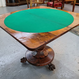 Decorative Early Victorian Rosewood card table in good original condition.
