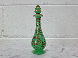 Rare French 19th Century Green Opaline Glass Scent Bottle | Antique & Vintage | Moonee Ponds Antiques | Australia Wide Delivery