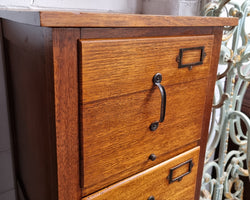 Fabulous Blackwood Vintage Four Drawer Filing Cabinet | Antique & Vintage | Moonee Ponds Antiques | Australia Wide Delivery