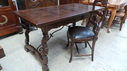 French Oak Spanish Style Desk | Antique & Vintage | Moonee Ponds Antiques | Australia Wide Delivery