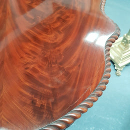 Antique French Flame Mahogany Centre Table