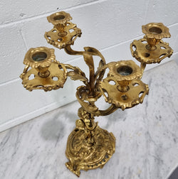 A Pretty 19th Century French Gilt Bronze Candelabra | Antique & Vintage | Moonee Ponds Antiques | Australia Wide Delivery