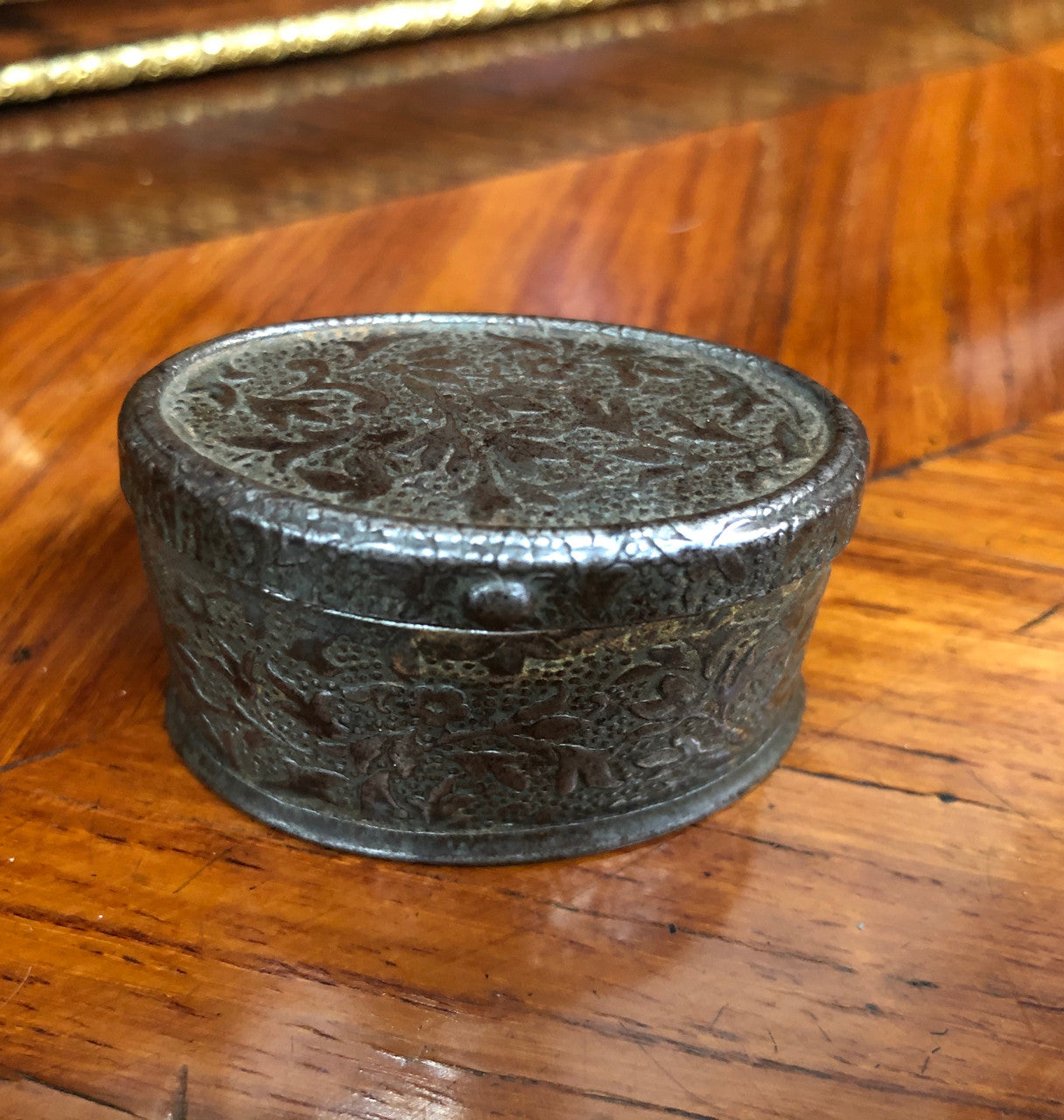Antique Vesta Trinket Tin Box