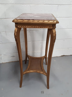 Antique French 19th Century Inset Marble Top & Giltwood Side Table | Antique & Vintage | Moonee Ponds Antiques | Australia Wide Delivery