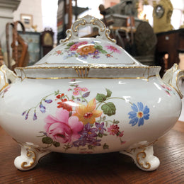 Royal Crown Darby Serving Set Two Plates & Tureen For Sale At Moonee Ponds Antiques