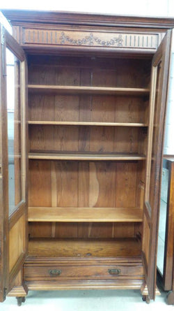 French Oak Two Door Bookcase | Antique & Vintage | Moonee Ponds Antiques | Australia Wide Delivery