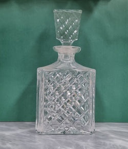 Vintage Heavy Cut Crystal Decanter & Stopper | Antique & Vintage | Moonee Ponds Antiques | Australia Wide Delivery
