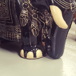 Vintage Chinese Elephant Planter Stand
