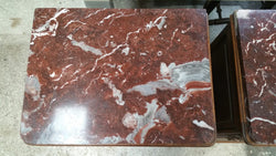 French Walnut Marble Top Bedside Cabinets | Antique & Vintage | Moonee Ponds Antiques | Australia Wide Delivery