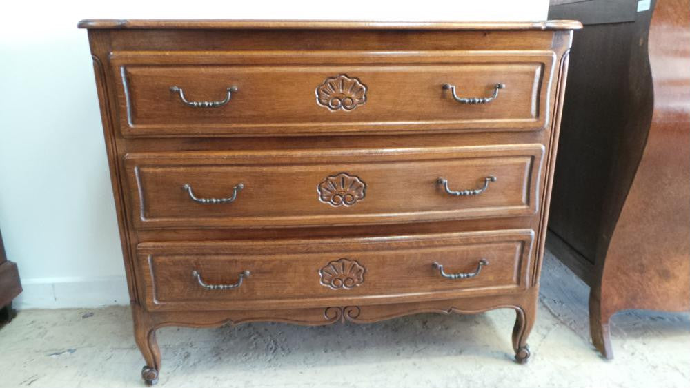 3 Drawer French Oak Louis XV Style Commode | Antique & Vintage | Moonee Ponds Antiques | Australia Wide Delivery