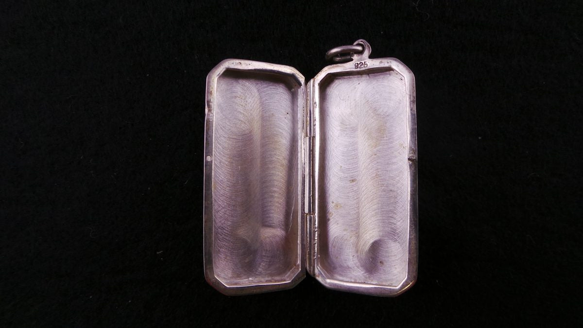 Sterling Silver Art Deco Style Pendant - Locket | Antique & Vintage | Moonee Ponds Antiques | Australia Wide Delivery