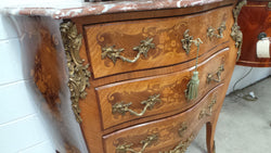 French Louis XV Style Commode With Marble Top | Antique & Vintage | Moonee Ponds Antiques | Australia Wide Delivery