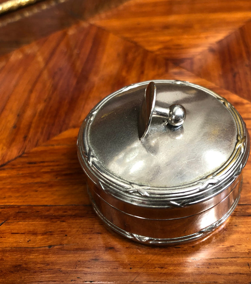 Vintage Round Metal Stud Box