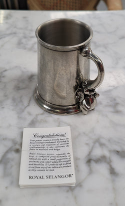 Royal Selangor Pewter Christening Mug Featuring an Elephant – Boxed | Antique & Vintage | Moonee Ponds Antiques | Australia Wide Delivery