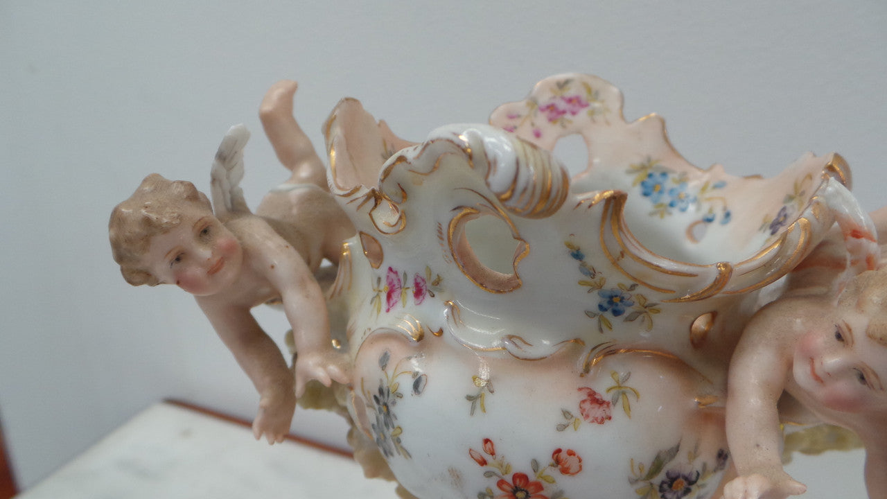 Stunning Sitzendorf Cherub Vase | Antique & Vintage | Moonee Ponds Antiques | Australia Wide Delivery