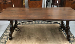 French Spanish Style Oak Dining Table | Antique & Vintage | Moonee Ponds Antiques | Australia Wide Delivery