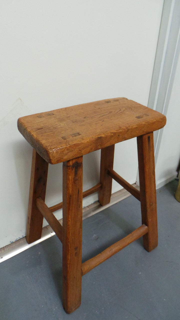 An Early 19th Century Small Elm Stool