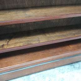 An Antique Mahogany Open Shelf Bookcase