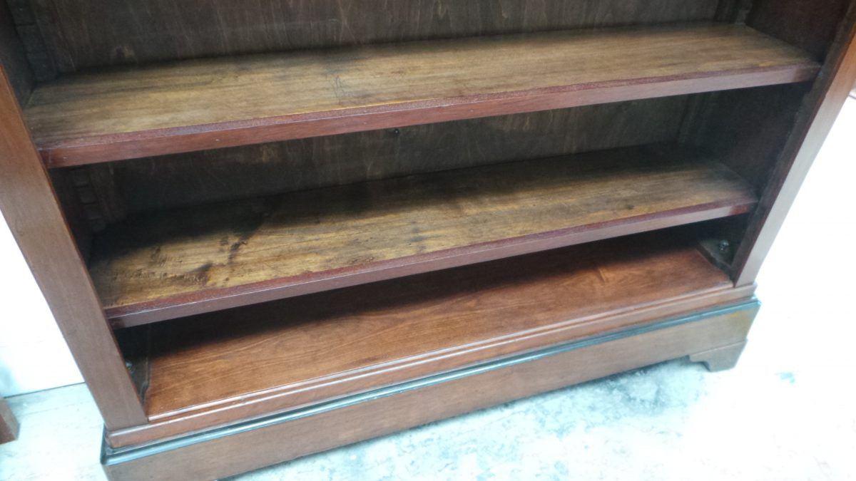 An Antique Mahogany Open Shelf Bookcase