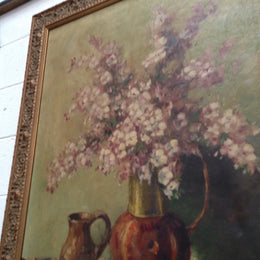 French Oil On Canvas Painting