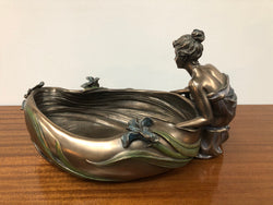 Reproduction Art Noveau Style Statue Bowl | Antique & Vintage | Moonee Ponds Antiques | Australia Wide Delivery