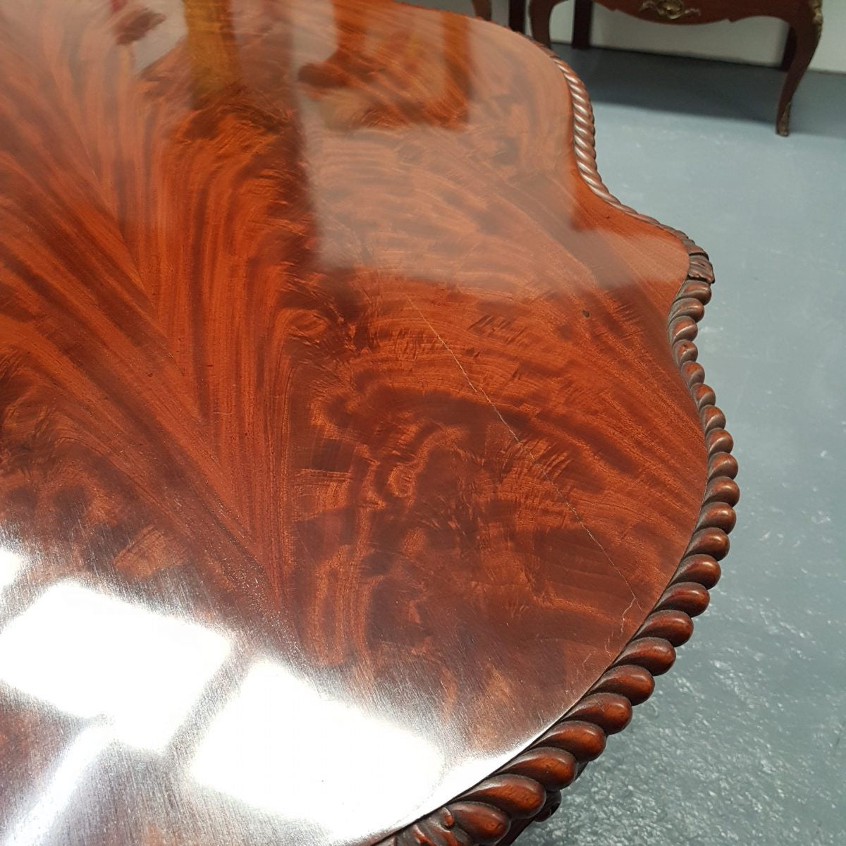Antique French Flame Mahogany Centre Table | Antique & Vintage | Moonee Ponds Antiques | Australia Wide Delivery