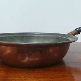 Antique Copper Frying Pan