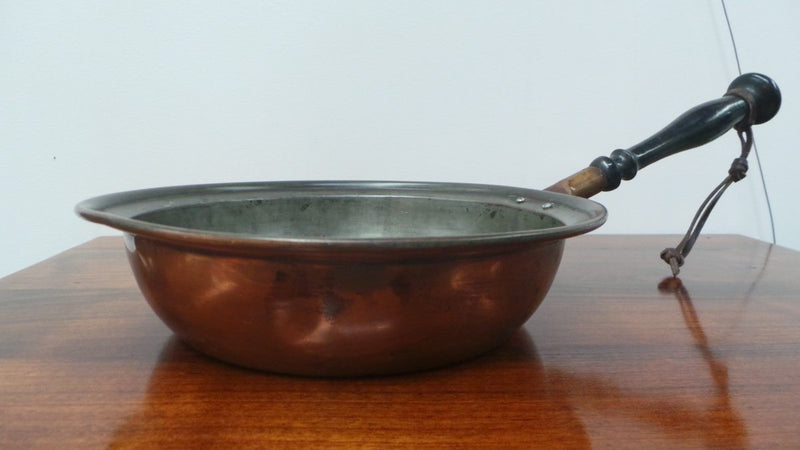 Antique Copper Frying Pan