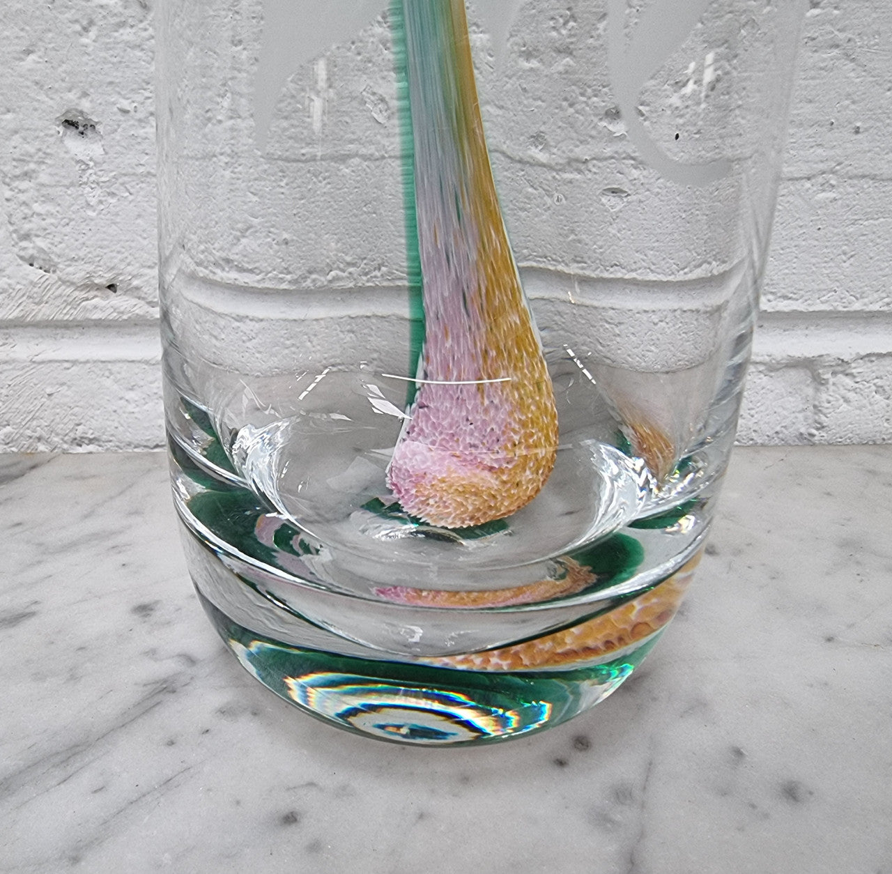 Beautiful Etched Caithness Decorative Vase | Antique & Vintage | Moonee Ponds Antiques | Australia Wide Delivery
