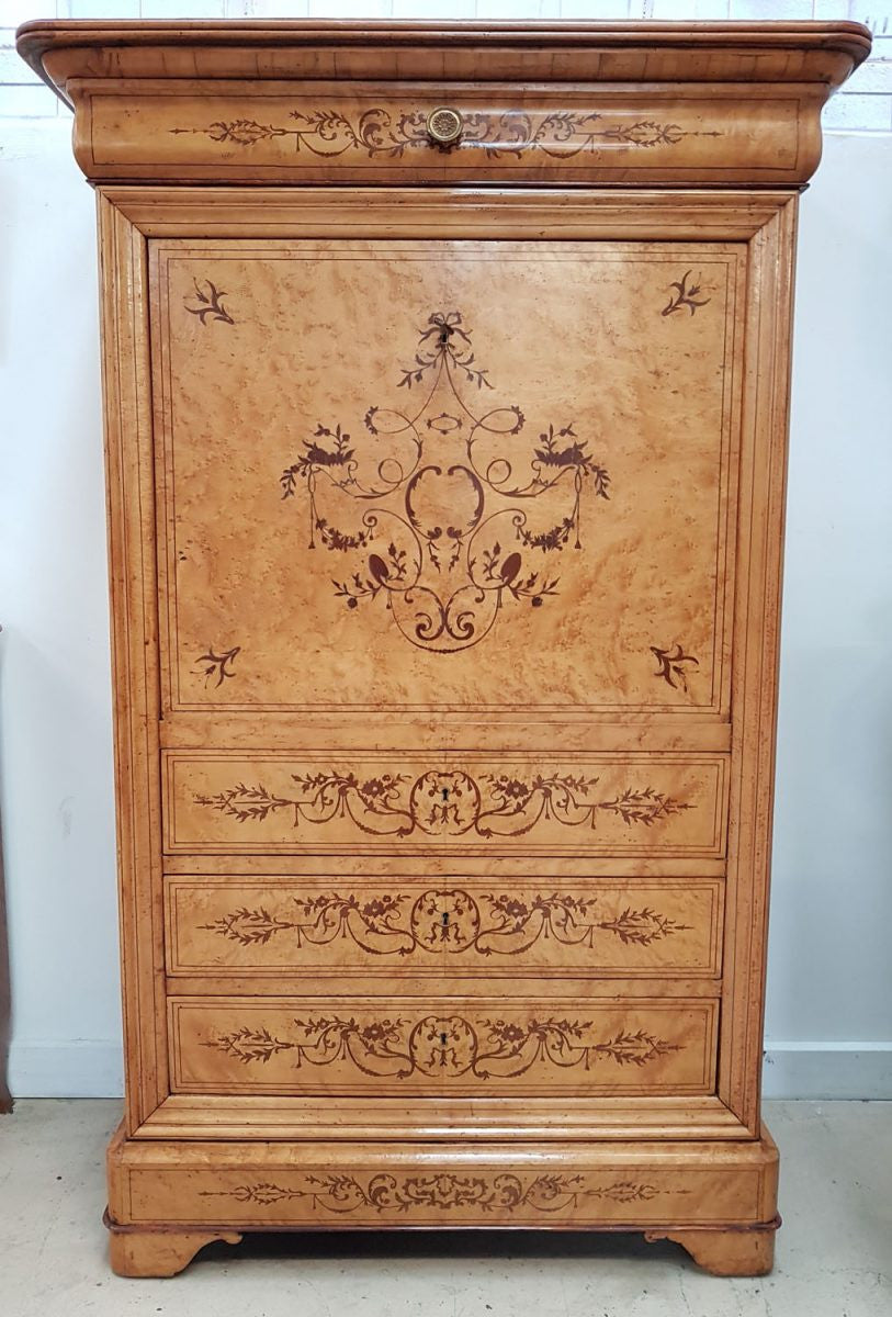 19th Century Biedermeier Secretaire Abattant