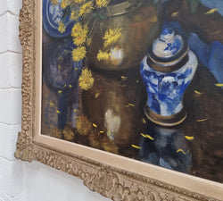 Beautifully Framed Floral painting | Antique & Vintage | Moonee Ponds Antiques | Australia Wide Delivery